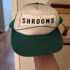 Parks Project "shrooms" Green and White Outdoorsy Granola Trucker Hat